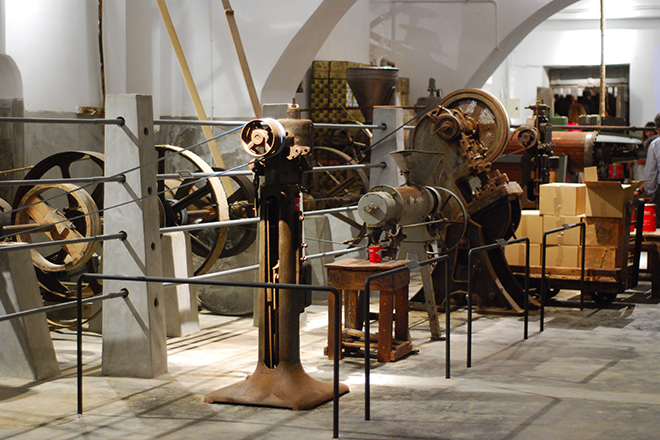 Μέρος των μηχνημάτων που εκτίθενται στο Βιομηχανικό Μουσείο Τομάτας